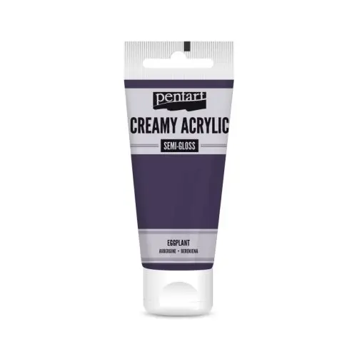 Pentart Krémová akrylová barva pololesklá PENTART 60 ml TMAVÁ FIALOVÁ