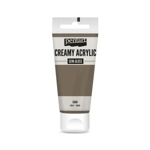 Pentart Krémová akrylová barva pololesklá PENTART 60 ml PÍSKOVÁ