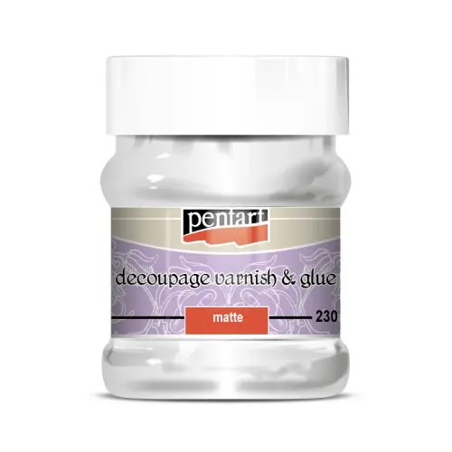 Pentart Lepidlový lak na decoupage matný PENTART 230 ml