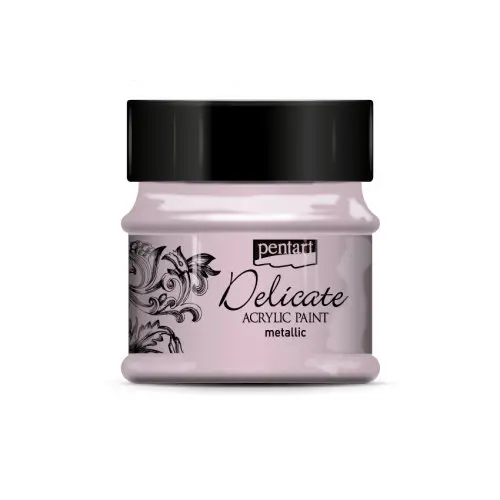 Pentart Akrylová barva delikátní metalická PENTART 50 ml PURPUROVÁ STŘÍBRNÁ