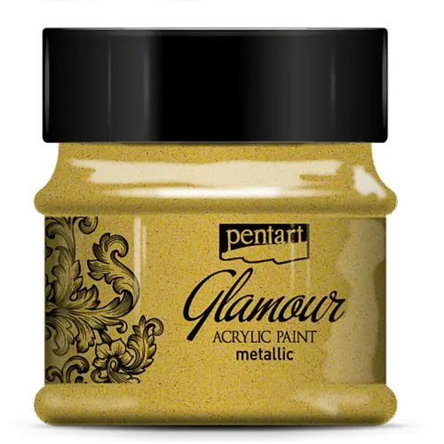 Pentart Akrylová barva metalická zářivá PENTART 50 ml ZLATÁ