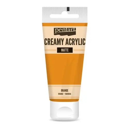 Pentart Krémová akrylová barva matná PENTART 60 ml ORANŽOVÁ