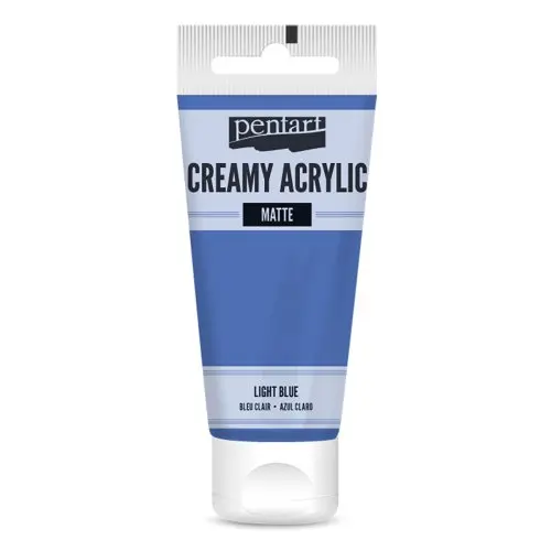 Pentart Krémová akrylová barva matná PENTART 60 ml SVĚTLÁ MODRÁ