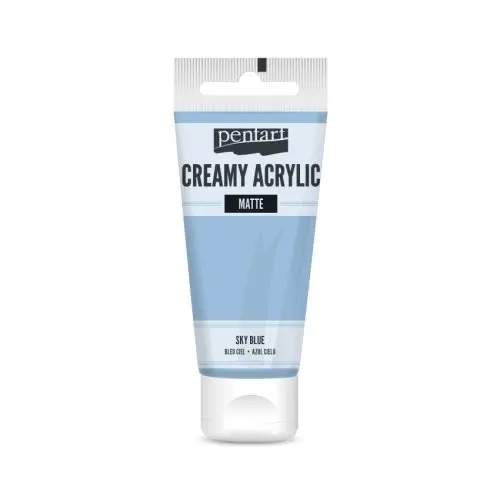 Pentart Krémová akrylová barva matná PENTART 60 ml NEBESKÁ MODRÁ