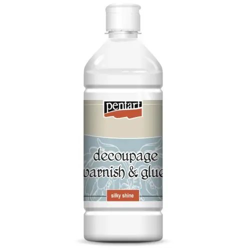 Pentart Lepidlo a lak na decoupage hedvábný lesk PENTART 1000 ml