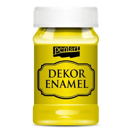 Pentart Dekorační smalt 100 ml ŽLUTÁ