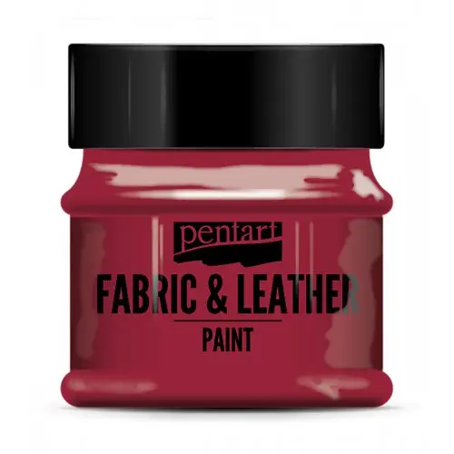 Pentart Barva na kůži a textil PENTART 50 ml ČERVENÁ