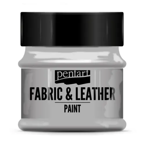 Pentart Barva na kůži a textil metalická PENTART 50 ml STŘÍBRNÁ