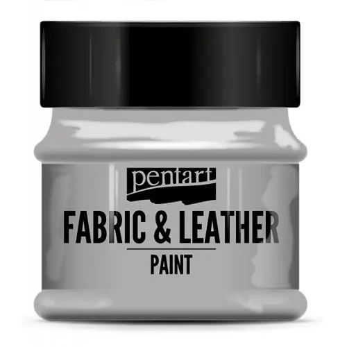 Pentart Barva na kůži a textil glitter PENTART 50 ml STŘÍBRNÁ