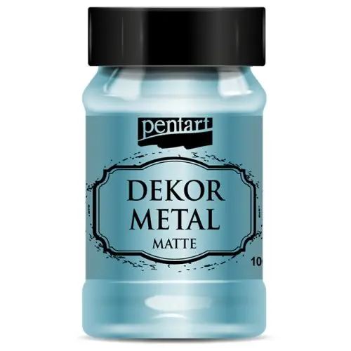 Pentart Metalická a dekorační barva PENTART 100 ml TYRKYSOVÁ