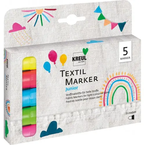 Kreul Sada Fix na textil KREUL JUNIOR medium 5 ks