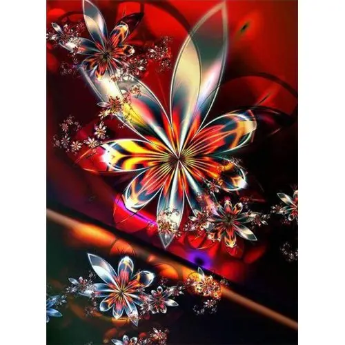 Diamantové malování - Fraktál design 40 x 50 cm (bez rámu)