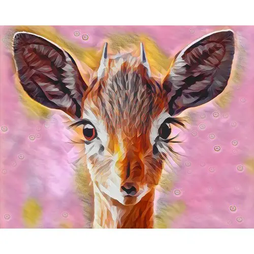 Figured ART Diamantové malování - JELENÍ OČI bez rámu 40 x 50 cm