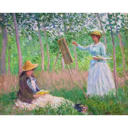 Figured ART Diamantové malování - V LESÍCH U GIVERNY, Monet bez rámu 40 x 50 cm