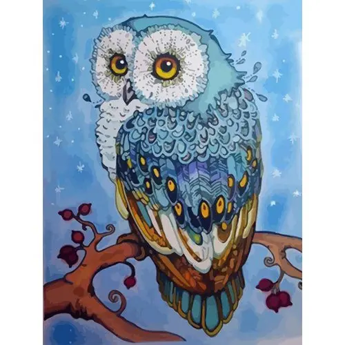 Figured ART Vyšívání křížkové sada - Krásná sova 32 x 40 cm