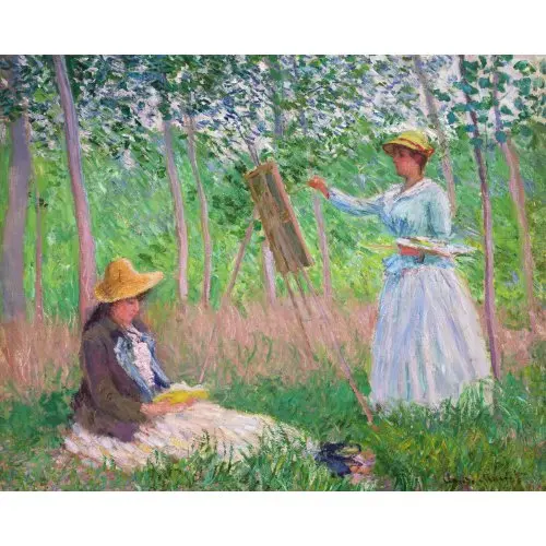 Figured ART Vyšívání křížkové sada - Monet - V lese u Giverny 32 x 40 cm