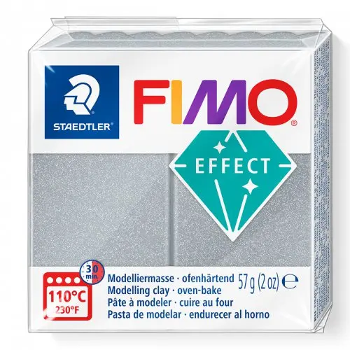 Staedtler FIMO efekt 57g METALICKÁ STŘÍBRNÁ
