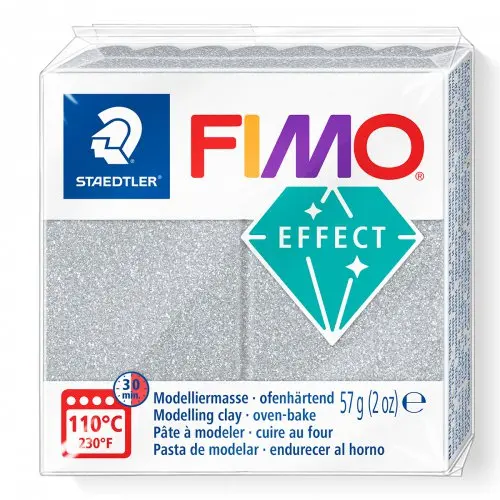 Staedtler FIMO GLITTER efekt 57 g STŘÍBRNÁ