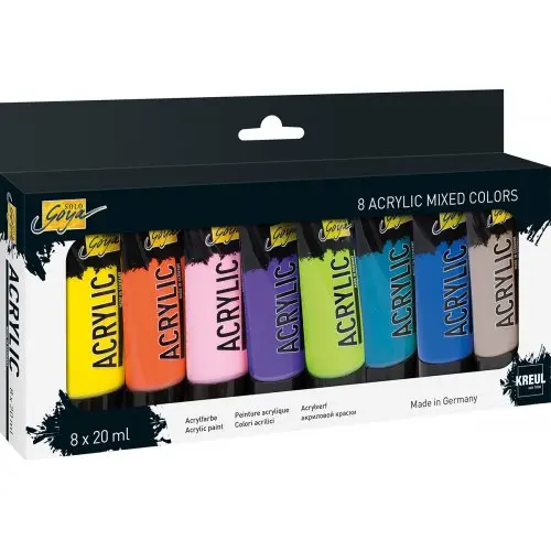Akrylové barvy Kreul Solo Goya / mixed set 8 x 20 ml