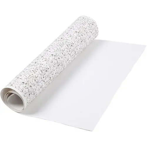 Creative Papírová imitace kůže BÍLÁ S POTISKEM
