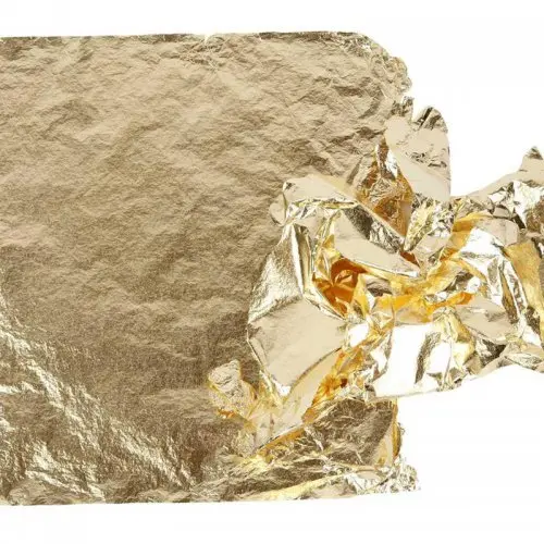 Creative Metalické plátky 160 x 160 mm 25 listů ZLATÁ