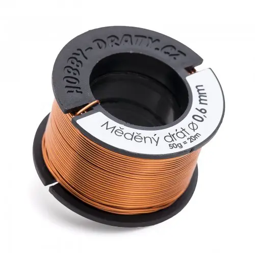 Hobby dráty manumi Měděný drát 0,6/50g