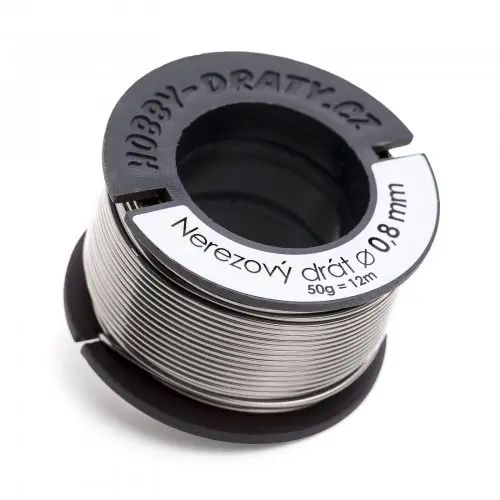 Manumi Nerezový drát 0,8 mm/50 g - 1 ks