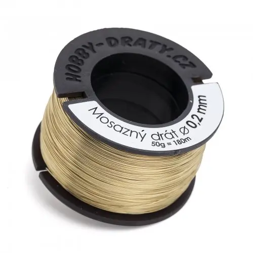 Manumi Mosazný drát 0,2 mm/50 g -