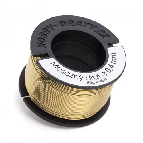 Manumi Mosazný drát 0,4 mm/50 g - 1 ks