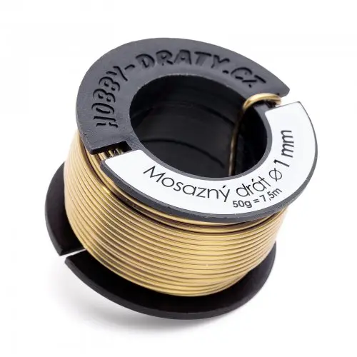 Hobby dráty manumi Mosazný drát 1mm/50g
