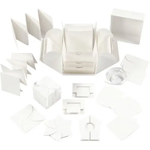 Creative Exploding box k dotvoření BÍLÁ