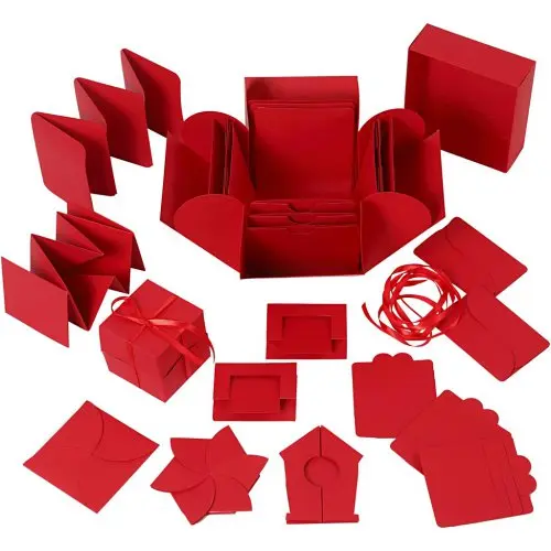 Creative Exploding box k dotvoření ČERVENÁ