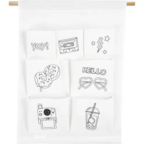 Creative Organizér s 7 kapsami, 46 x 34 cm na zavěšení s motivy