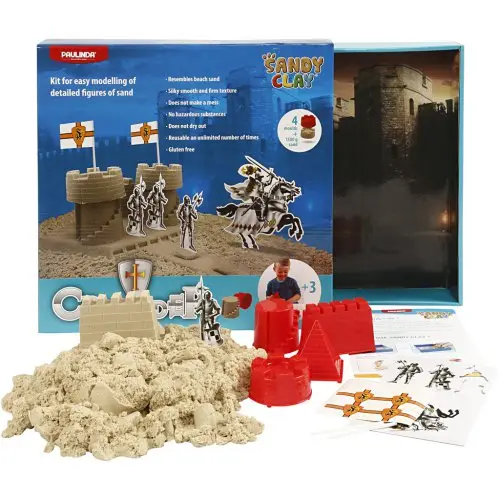 Creative SADA Kinetický písek Sandy Clay – magický tekutý písek HRAD