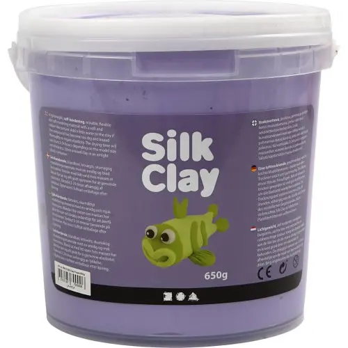 Creative Samotvrdnoucí modelovací lehká hmota Silk Clay FIALOVÁ 650 g