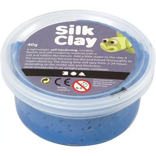 Creative Samotvrdnoucí modelovací lehká hmota Silk Clay 40g MODRÁ