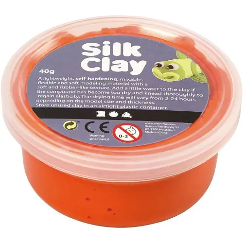 Creative Samotvrdnoucí modelovací lehká hmota Silk Clay 40g ORANŽOVÁ