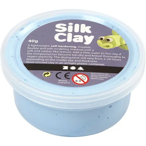 Creative Samotvrdnoucí modelovací lehká hmota Silk Clay 40g NEONOVÁ MODRÁ