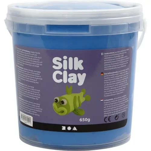 Creative Samotvrdnoucí modelovací lehká hmota Silk Clay  MODRÁ 650 g