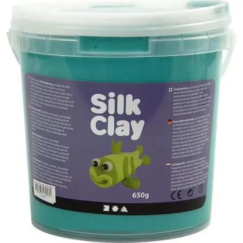 Creative Samotvrdnoucí modelovací lehká hmota Silk Clay ZELENÁ 650 g