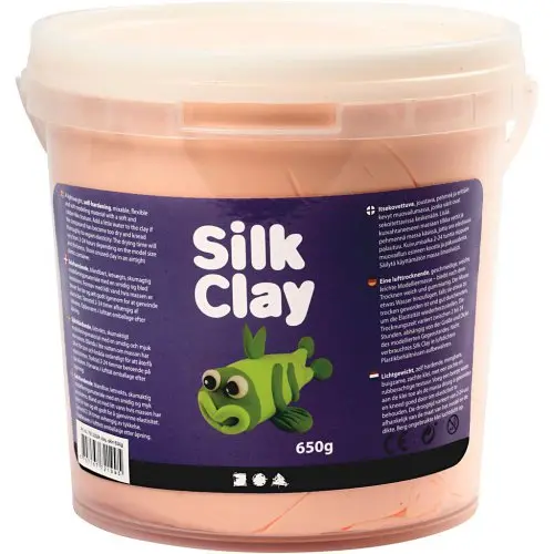 Creative Samotvrdnoucí modelovací lehká hmota Silk Clay  SVĚTLÁ BÉŽOVÁ 650 g