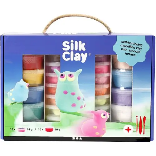 Creative Samotvrdnoucí modelovací lehká hmota Silk Clay DÁRKOVÁ SADA