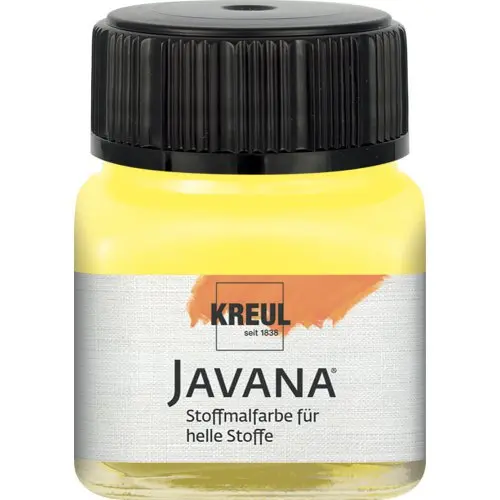 Kreul Barva na světlý textil JAVANA 20 ml ŽLUTÁ