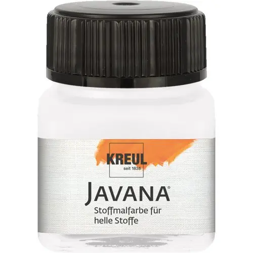 Kreul Barva na světlý textil JAVANA 20 ml BÍLÁ