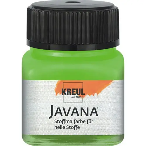 Kreul Barva na světlý textil JAVANA 20 ml MÁJOVÁ ZELENÁ