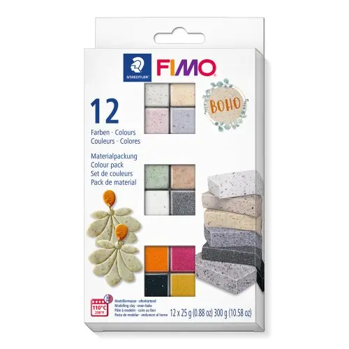 Staedtler FIMO Efekt BOHO COLOR sada 12 barev 25 g