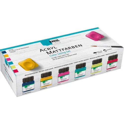 Kreul Sada Akrylová barva matná KREUL COLOR LIVING 6 x 20 ml