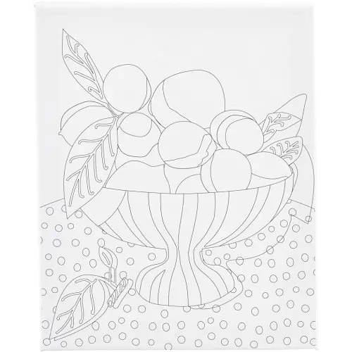 Creative Malířské plátno s předtiskem 24x30 cm MÍSA S OVOCEM