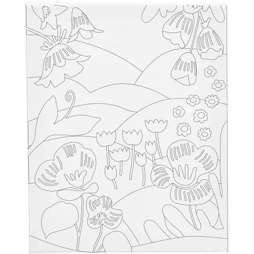 Creative Malířské plátno s předtiskem 24x30 cm ROZKVETLÁ LOUKA