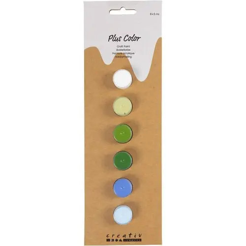Creative Sada Akrylová barva  Plus Color 6x5 ml MODROZELENÉ ODSTÍNY